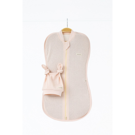 Євро-пелюшка Honey вершкова (перфорація) на блискавці з шапочкою