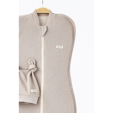 Євро-пелюшка Honey мокко (перфорація) на блискавці з шапочкою