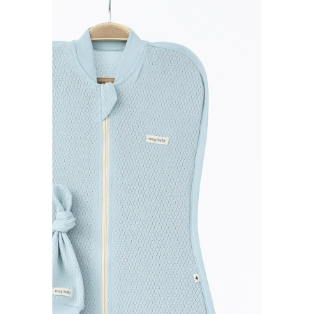 Євро-пелюшка Honey сиза (перфорація) на блискавці з шапочкою