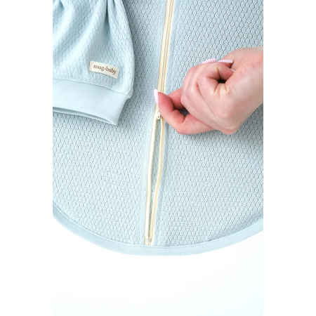 Євро-пелюшка Honey сиза (перфорація) на блискавці з шапочкою