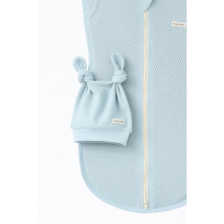 Євро-пелюшка Honey сиза (перфорація) на блискавці з шапочкою