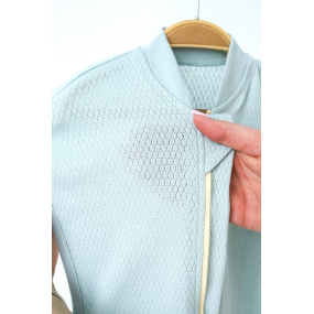 Євро-пелюшка Honey сиза (перфорація) на блискавці з шапочкою 2