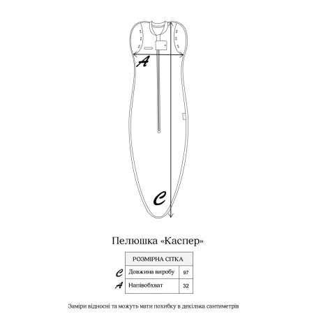 Євро-пелюшка Каспер Honey молоко (зростаюча до 9 міс) з шапочкою
