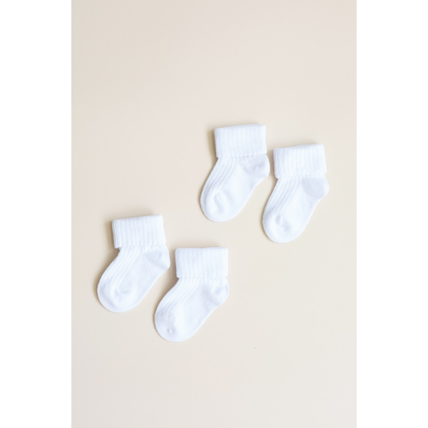 Шкарпетки "Base" білі 0-6 міс (2 пари)