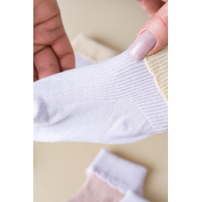 Набір шкарпеток Rubber рожево-фіолетовий (3 пари) рубчик 2