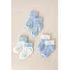 Набір шкарпеток Rubber блакитно-молочний (3 пари) рубчик