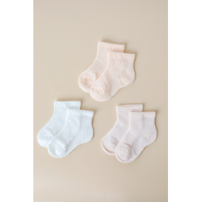Набір шкарпеток Trio рожевий (3 пари) ажурні