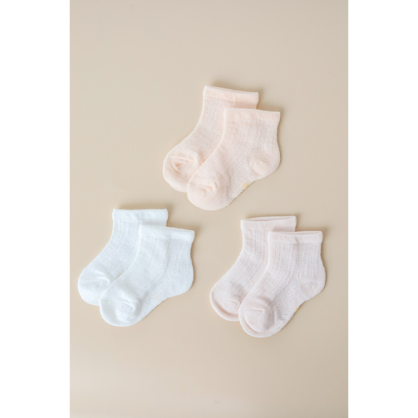 Набір шкарпеток Trio рожевий (3 пари) ажурні