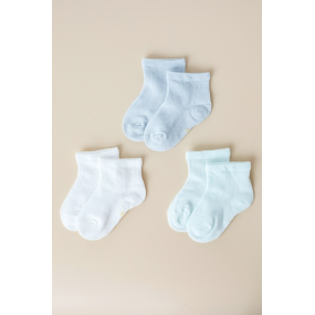 Набір шкарпеток Trio блакитний (3 пари) ажурні
