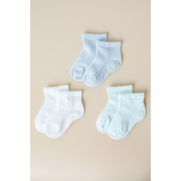 Набір шкарпеток Trio блакитний (3 пари) ажурні