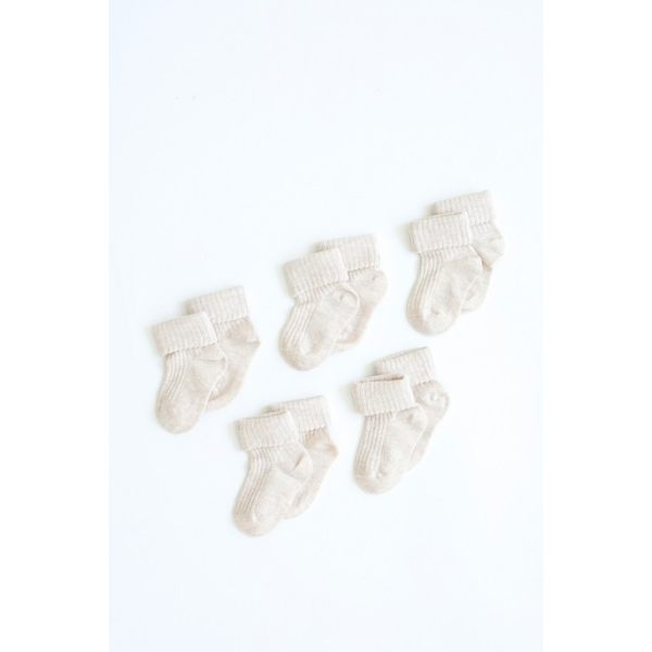 Комплект шкарпеток "Base" беж 0-6 міс (5 пар)