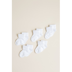 Комплект шкарпеток "Base" білі 0-6 міс (5 пар)