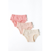Набір 3 шт трусиків "Aurora" пудровий