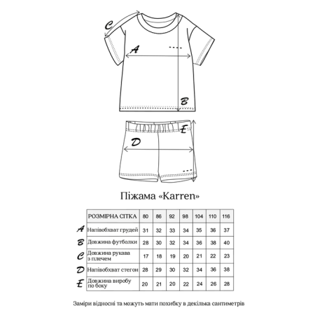 Піжама "Karen" світло-ментолова