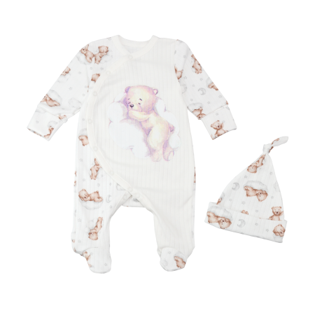 Чоловічок "Ведмежатко" 2510803 (з шапочкою) рубчик