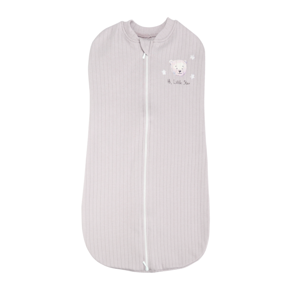 Європелюшка 2510303 сірий (рубчик) "Ведмежатко" 0-3 міс