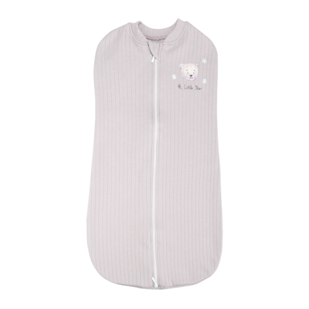 Європелюшка 2510303 сірий (рубчик) "Ведмежатко" 0-3 міс