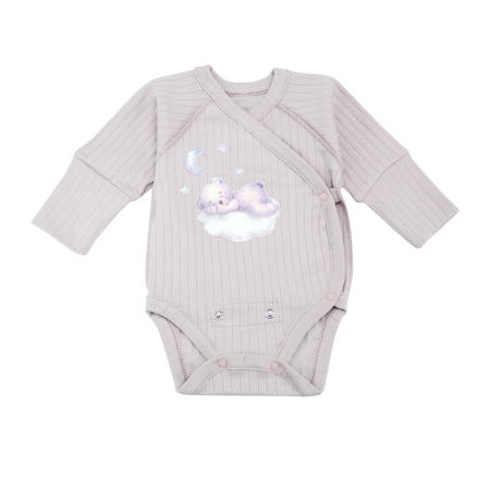 Комплект "Ведмежатко" 2510703 сірий (рубчик) зростаючий