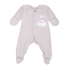 Чоловічок "Ведмежатко" 2510103 сірий (зовнішні шви) рубчик