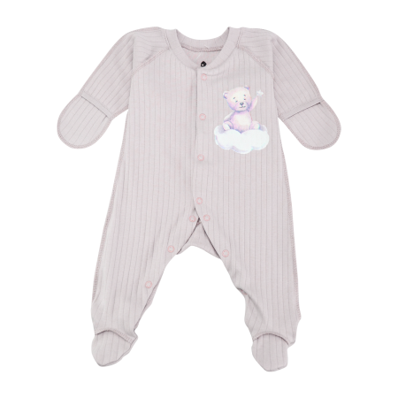 Чоловічок "Ведмежатко" 2510103 сірий (зовнішні шви) рубчик