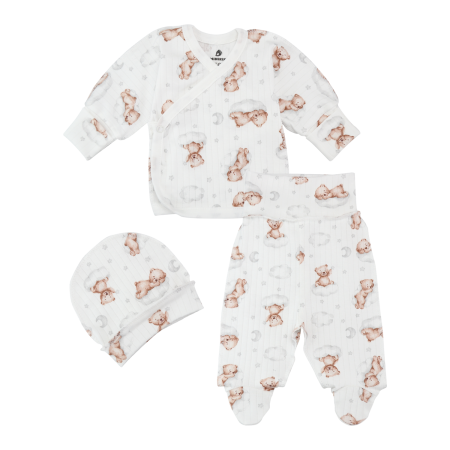 Комплект 2510503 "Ведмежатко" (рубчик) в пологовий