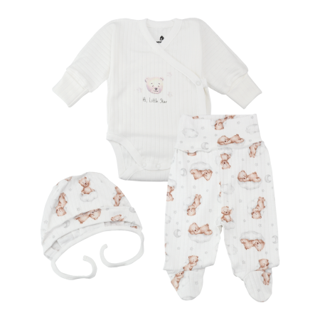 Комплект 2510603 молоко (рубчик) "Ведмежатко"