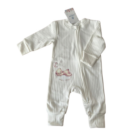 Чоловічок "Ведмежатко" 251003 молоко (блискавка) рубчик