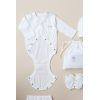 Набір "Honey" молочний з боді (для догляду за пупочком) ажурний