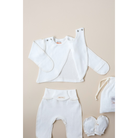 Набір "Honey-2" молочний з кофтинкою (для догляду за пупочком)
