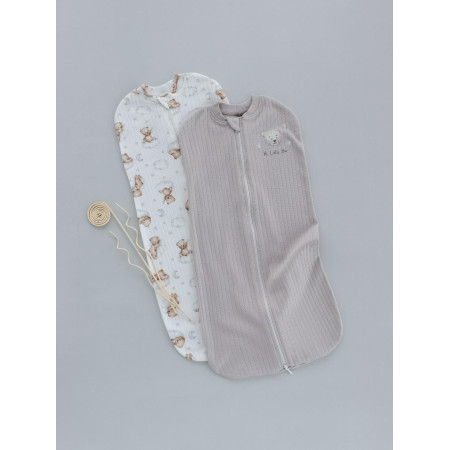 Європелюшка 2510303 малюнок (рубчик) "Ведмежатко" 0-3 міс