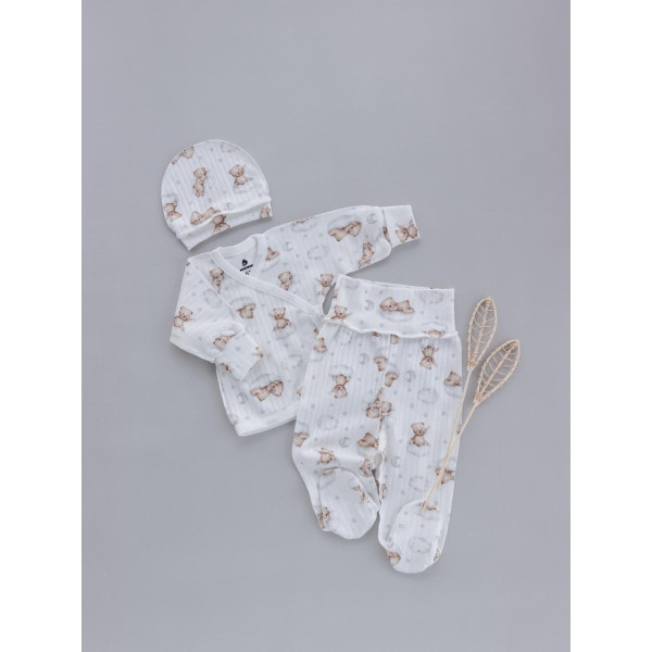 Комплект 2510503 "Ведмежатко" (рубчик) в пологовий