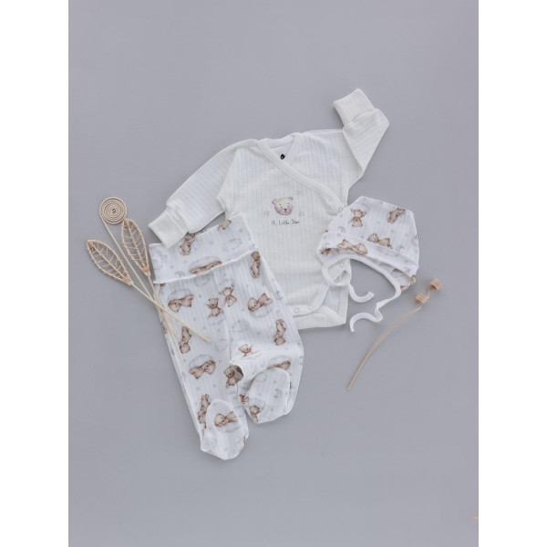 Комплект 2510603 молоко (рубчик) "Ведмежатко"