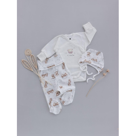 Комплект 2510603 молоко (рубчик) "Ведмежатко"