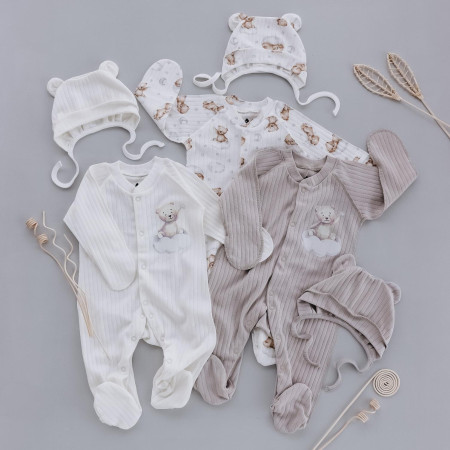 Чоловічок "Ведмежатко" 2510103 молоко (зовнішні шви) рубчик