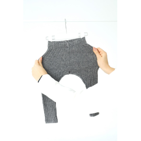 Лосини Alice сірий (в'язка рубчик) 2