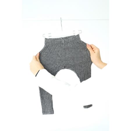 Лосини Alice сірий (в'язка рубчик)