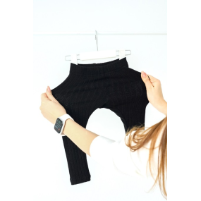 Лосини Alice чорні (в'язка рубчик) 2