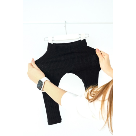 Лосини Alice чорні (в'язка рубчик)