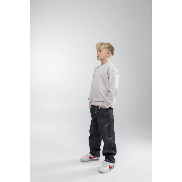 Джемпер РІКО світло-сірий (двунитка) NEWGEN унісекс