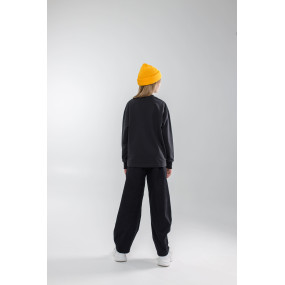 Джемпер РІКО чорний (двунитка) NEWGEN унісекс