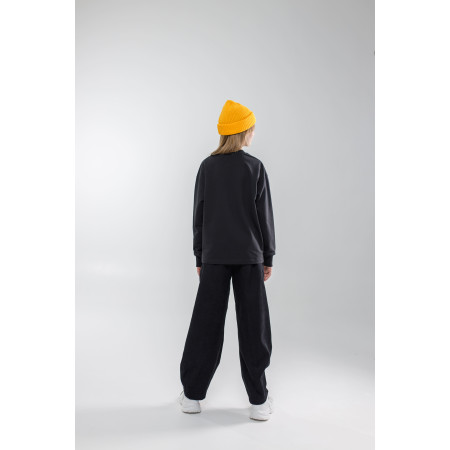 Джемпер РІКО чорний (двунитка) NEWGEN унісекс