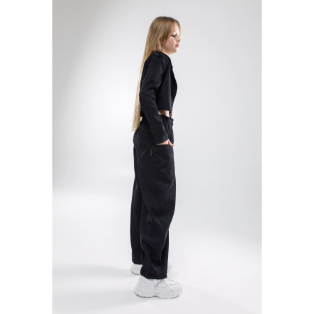 Жакет КАМІЛА чорний (мікровельвет) NEWGEN