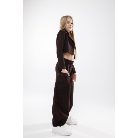 Штани КРІС шоколад (мікровельвет) NEWGEN