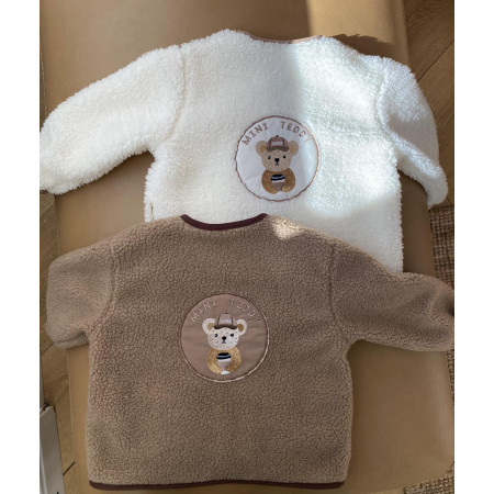 Курточка Тедді карамель (демі) на блискавці