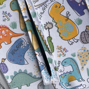 Матрасик Динозаври/Сірий (1930_32) універсальний 2