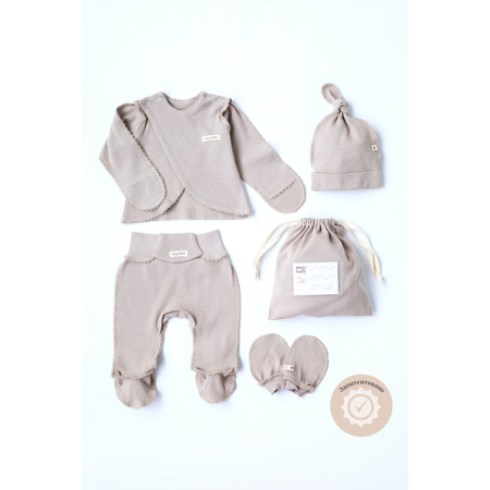 Набір "Honey-2" мокко з кофтинкою (для догляду за пупочком)