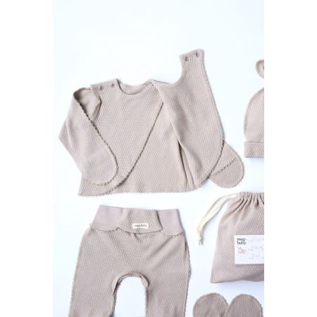 Набір "Honey-2" мокко з кофтинкою (для догляду за пупочком)