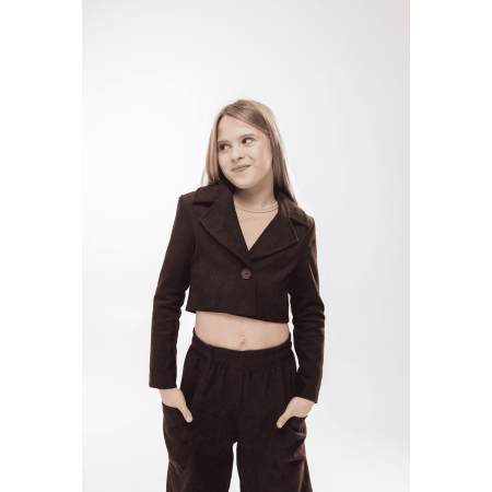 Жакет КАМІЛА шоколад (мікровельвет) NEWGEN