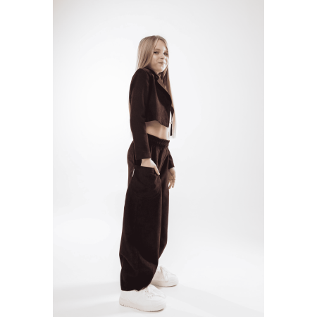 Жакет КАМІЛА шоколад (мікровельвет) NEWGEN