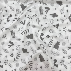 Пеленка бязь Зайці та білочки (100х80 см)